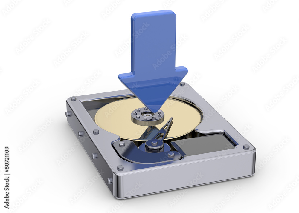 Hard Disk Download Concept Hard Disk Download Concept