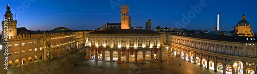 view of piazza maggiore - bologna photo