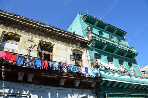 Beautiful buildings in Havana- lifestyle - the capital of Cuba