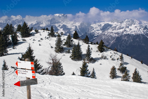 Alpine winter landscape