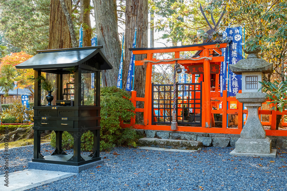 A Small Shrine at Danjo Garan Temple in Mt. Koya, Wakayama A Small Shrine at Danjo Garan Temple in Mt. Koya, Wakayama