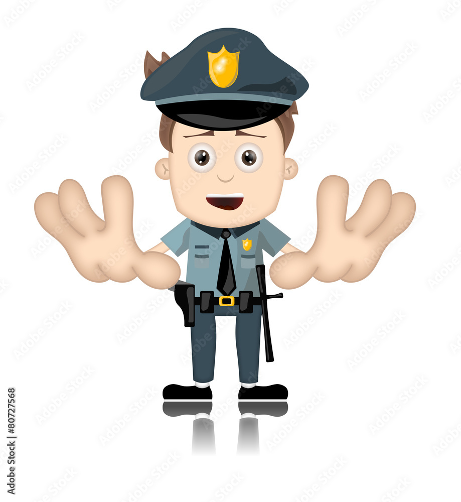 Ben Boy Friendly Angry Police Man Officer Cartoon Character Ben Boy Friendly Angry Police Man Officer Cartoon Character
