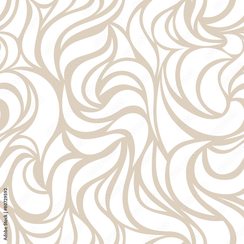 Vector abstract white seamless pattern on beige. Vector abstract white seamless pattern on beige.