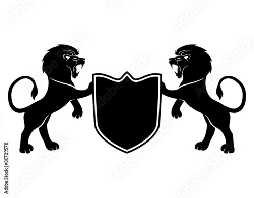 Vector sign. Lions.