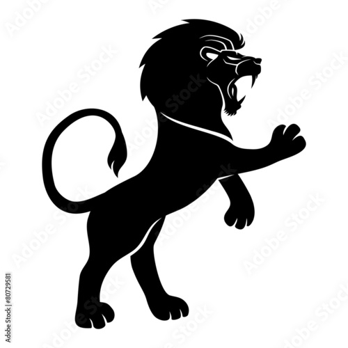 Fototapeta Naklejka Na Ścianę i Meble -  Vector sign. Lion.
