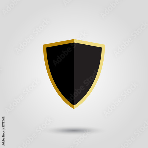 Free Download Black with gold shield - GFXLoad