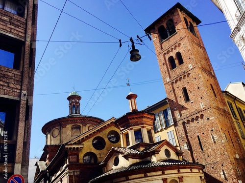 Milano, San Satiro - anside e campanile photo