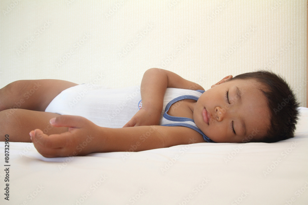 Obraz premium 幼児(1歳児)の寝顔