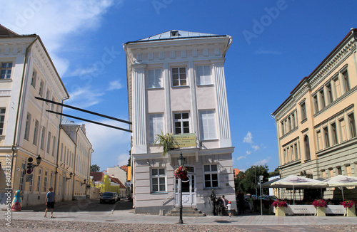 CROOKED HOUSE IN ESTONIA photo