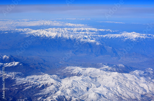 survol du massif montagneux de zagros © rachid amrous