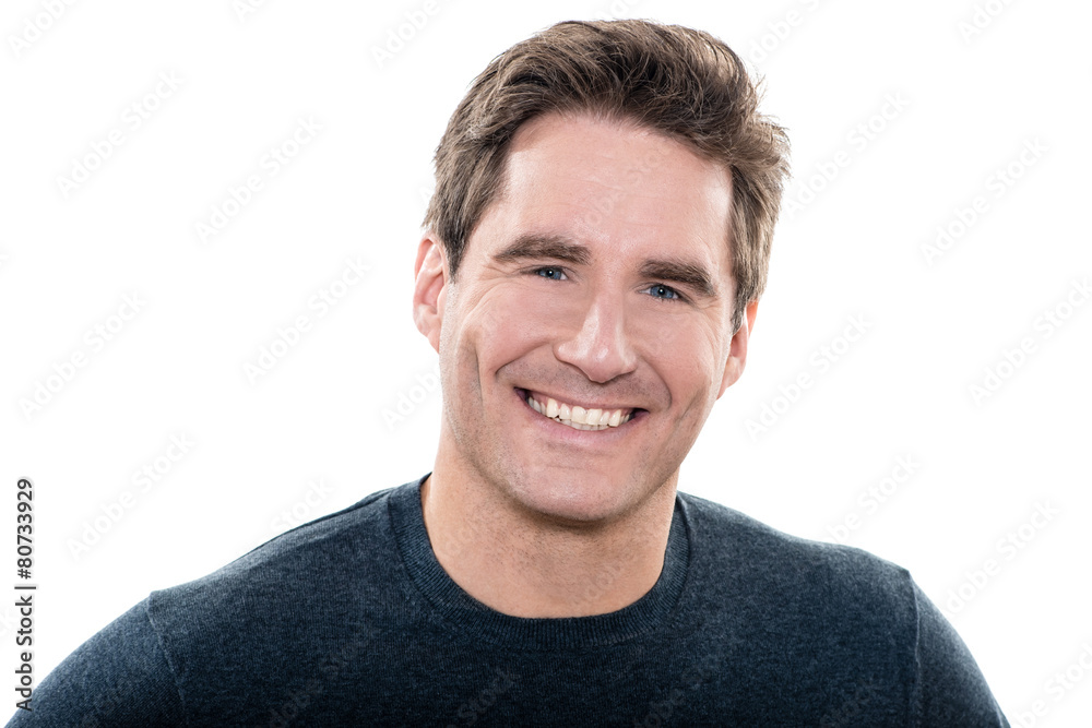 mature handsome man blue eyes smiling portrait mature handsome man blue eyes smiling portrait