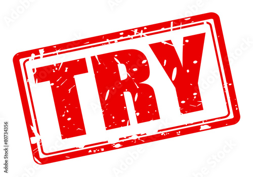Try red stamp text