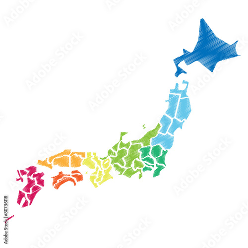 japan_map 日本地図 photo