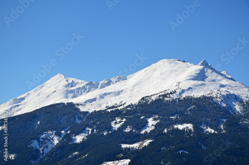 berg mit schnee, alpen