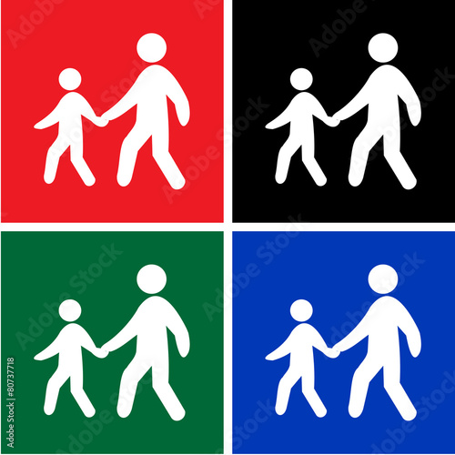 crosswalk icon great for any use. Vector EPS10.