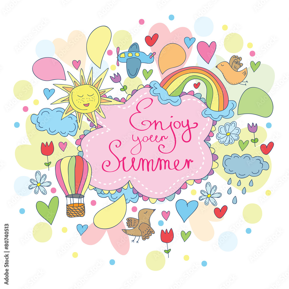 Doodle funny card Doodle funny card