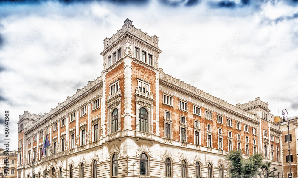 Obraz premium Italian Parliament Building in Rome, Italy