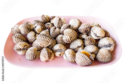 Grilled cockles, samui thailand