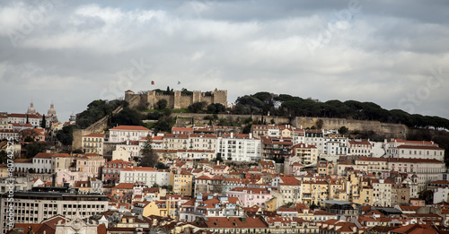 aerial view of lisbon