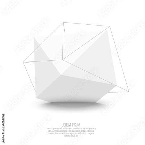 Abstract polygonal geometric shape.