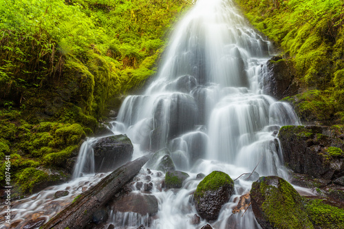 Fototapeta Naklejka Na Ścianę i Meble -  Fairy falls in Columbia River Gorge, Oregon.