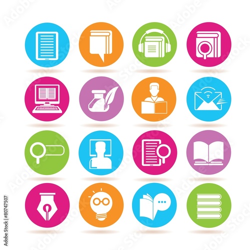 online education icons