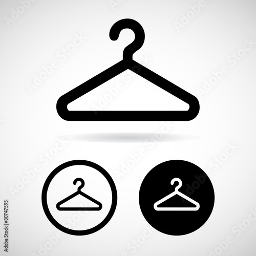 coat hanger icons set great for any use. Vector EPS10.