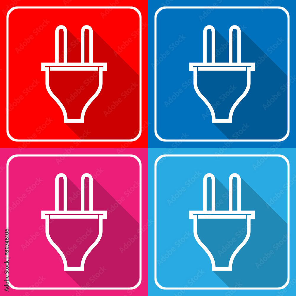 plug icon great for any use. Vector EPS10.