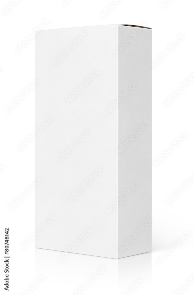 Blank cardboard box isolated on white with clipping path Blank cardboard box isolated on white with clipping path