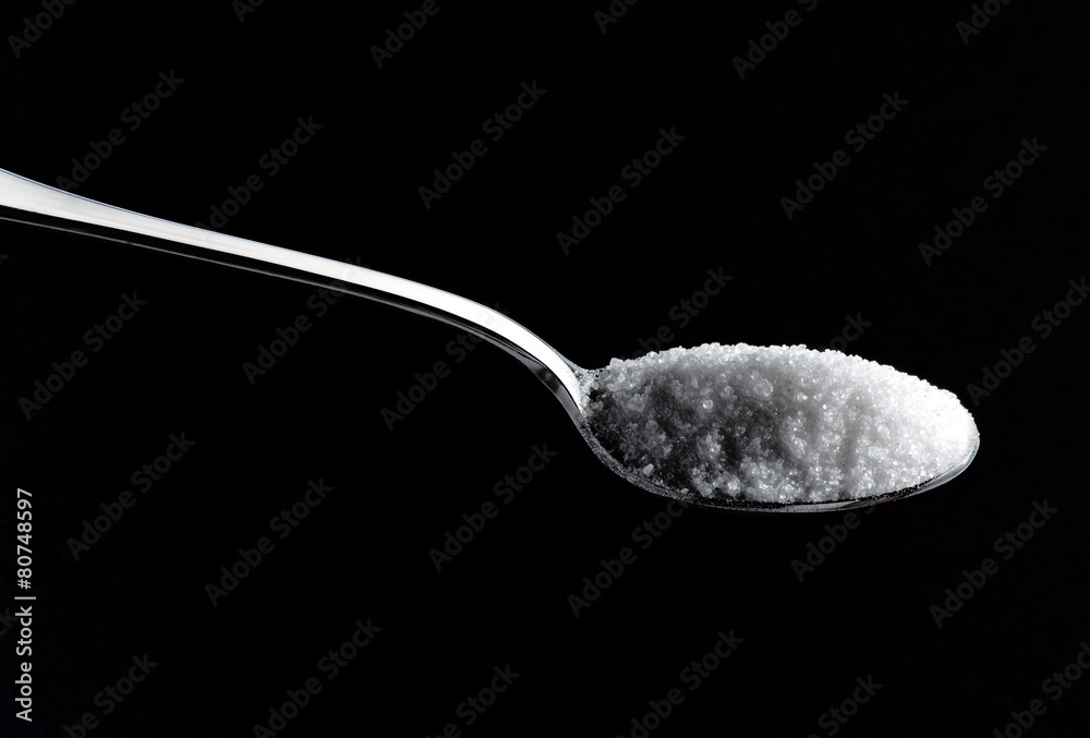 Teaspoon full of white sugar Teaspoon full of white sugar