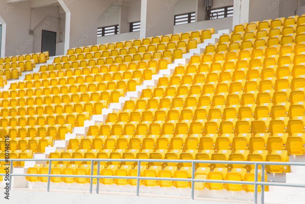 Fototapeta premium amphitheater of yellow seats