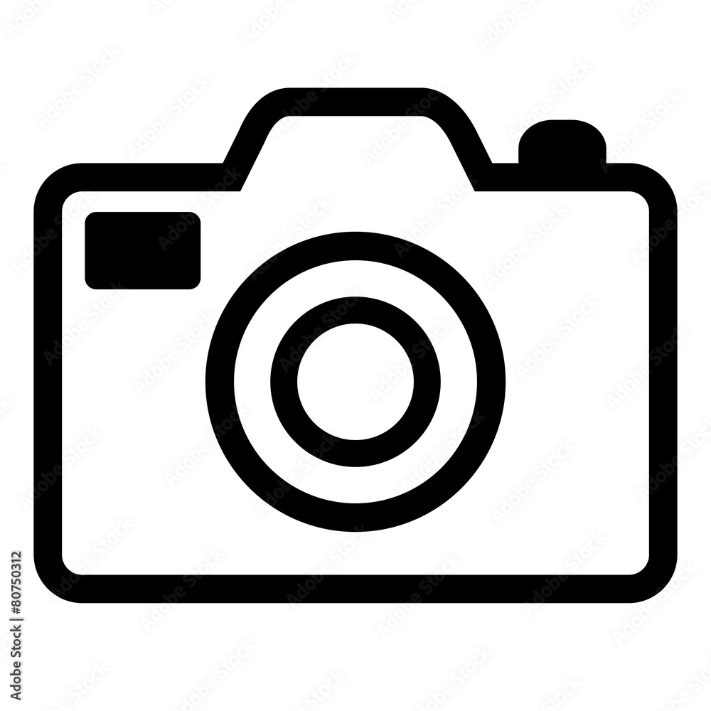 vector black camera icon on white background. eps 10 vector black camera icon on white background. eps 10