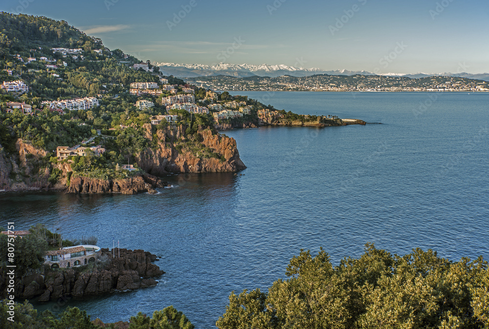 Esterel mountain on the French Riviera