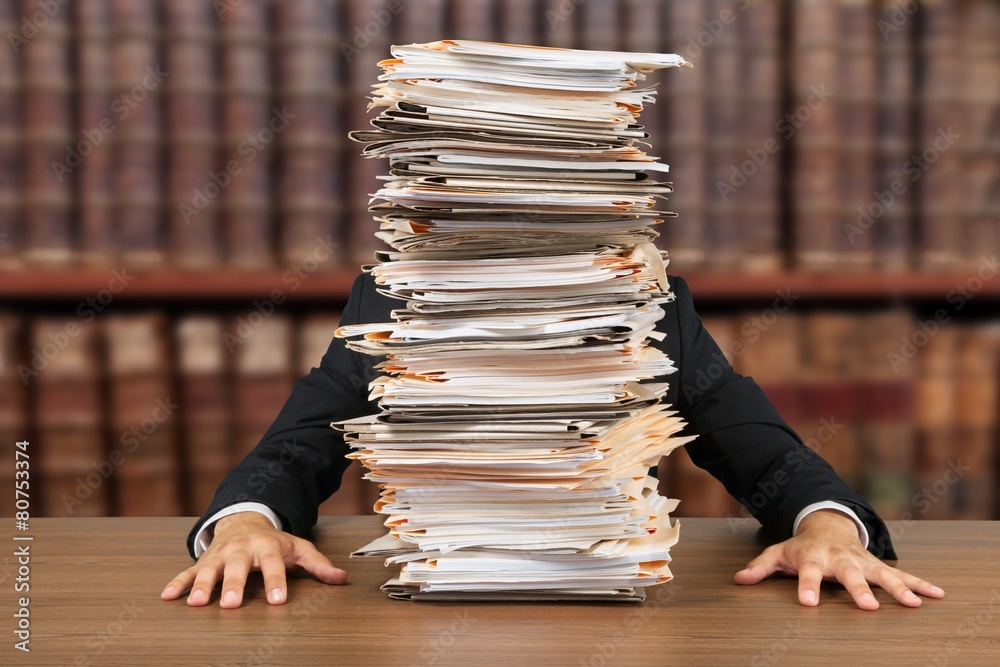 Big Paper Pile Stock Photo - Download Image Now - Computer Paper