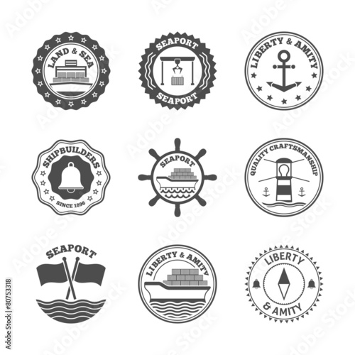 Sea Port Label Set