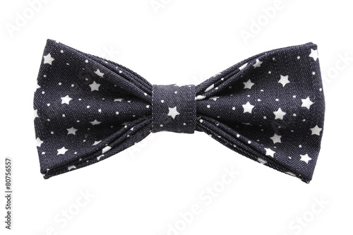 bow tie closeup on white background