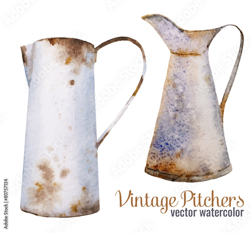 Retro vintage pitcher