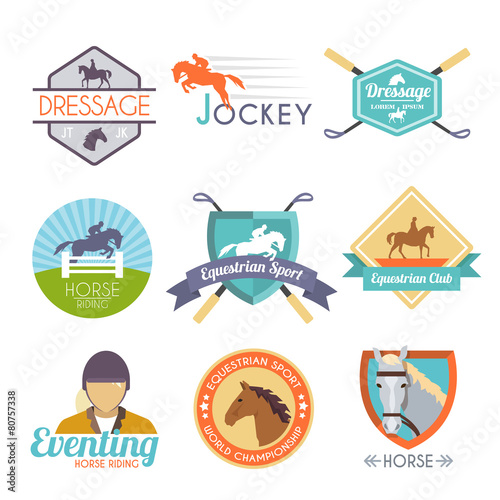 Jockey Label Set