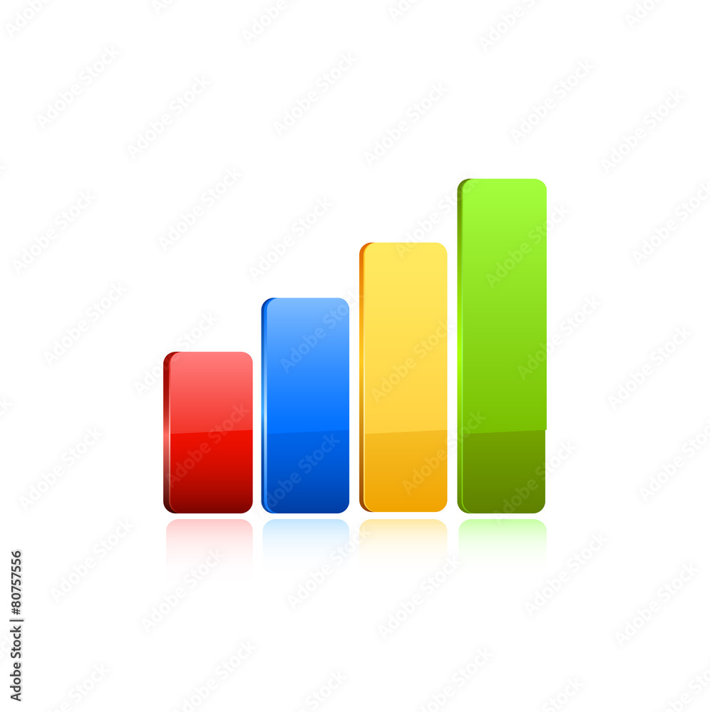 Business graph icon. Vector Business graph icon. Vector