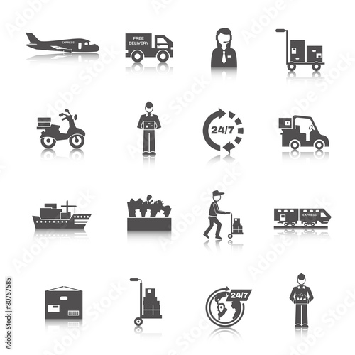 Delivery Icons Black
