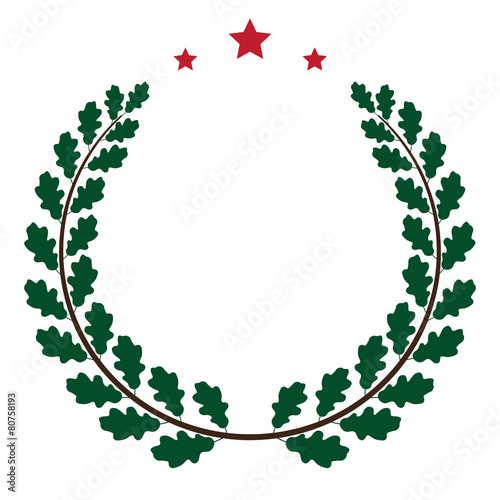 Wreath of oak