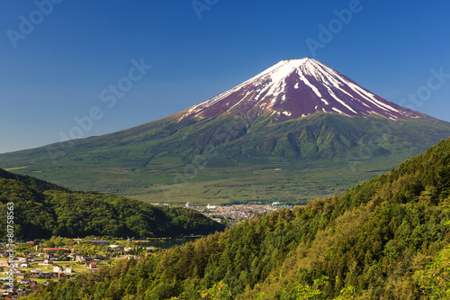 Mountain Fuji in Summer at Yamanashi, Japan