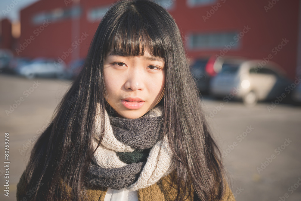 young beautiful asian hipster woman young beautiful asian hipster woman