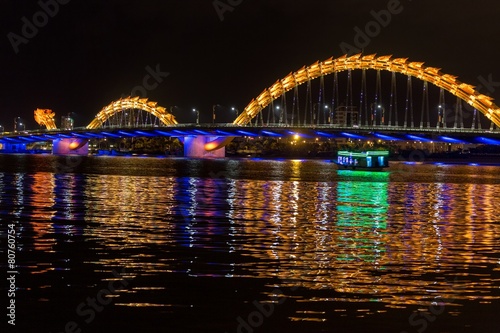 Dragon bridge over river