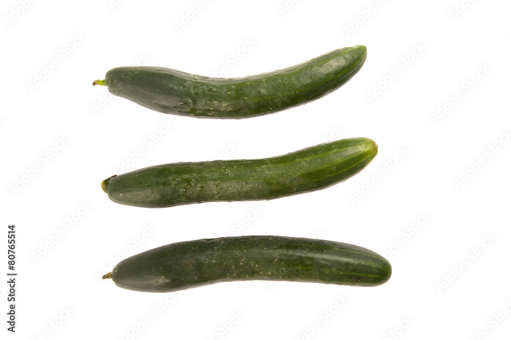 cucumbers on white background cucumbers on white background
