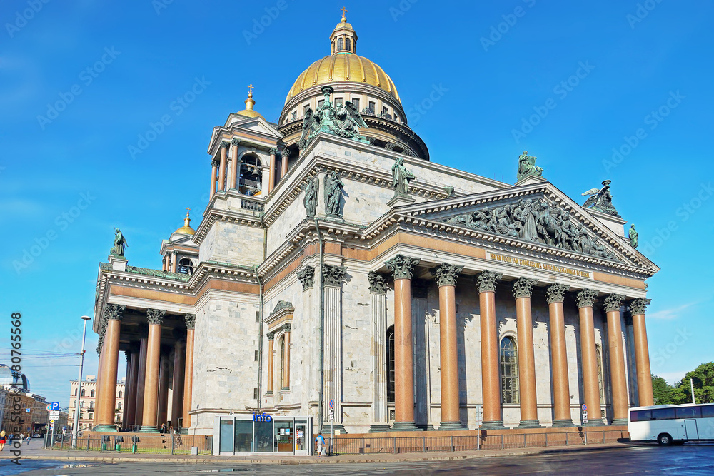 Saint Isaac's Cathedral in St. Petersburg. Russia