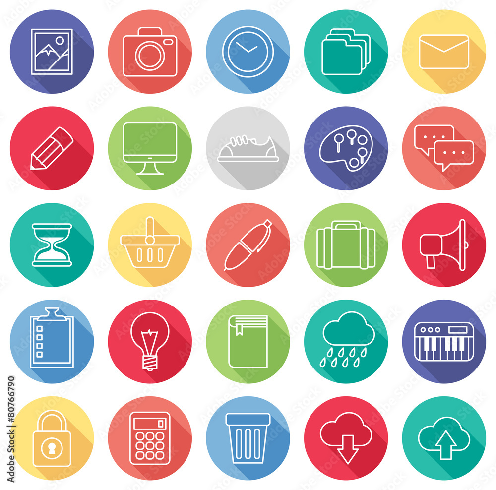 set of line icon set of line icon