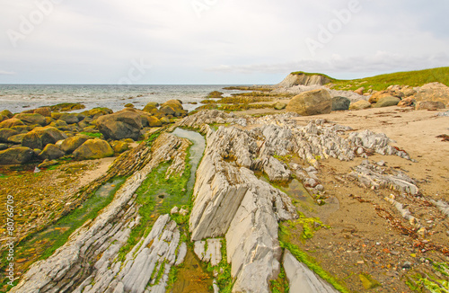 Rocks and Sand on a Remote Coast