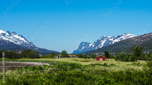 Route 862 in Troms  Northern Norway