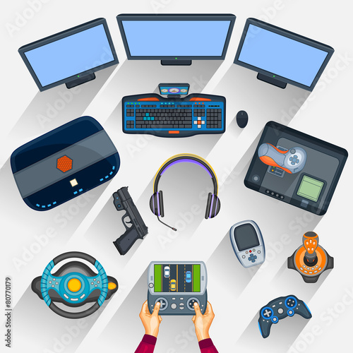 Working table of gamer